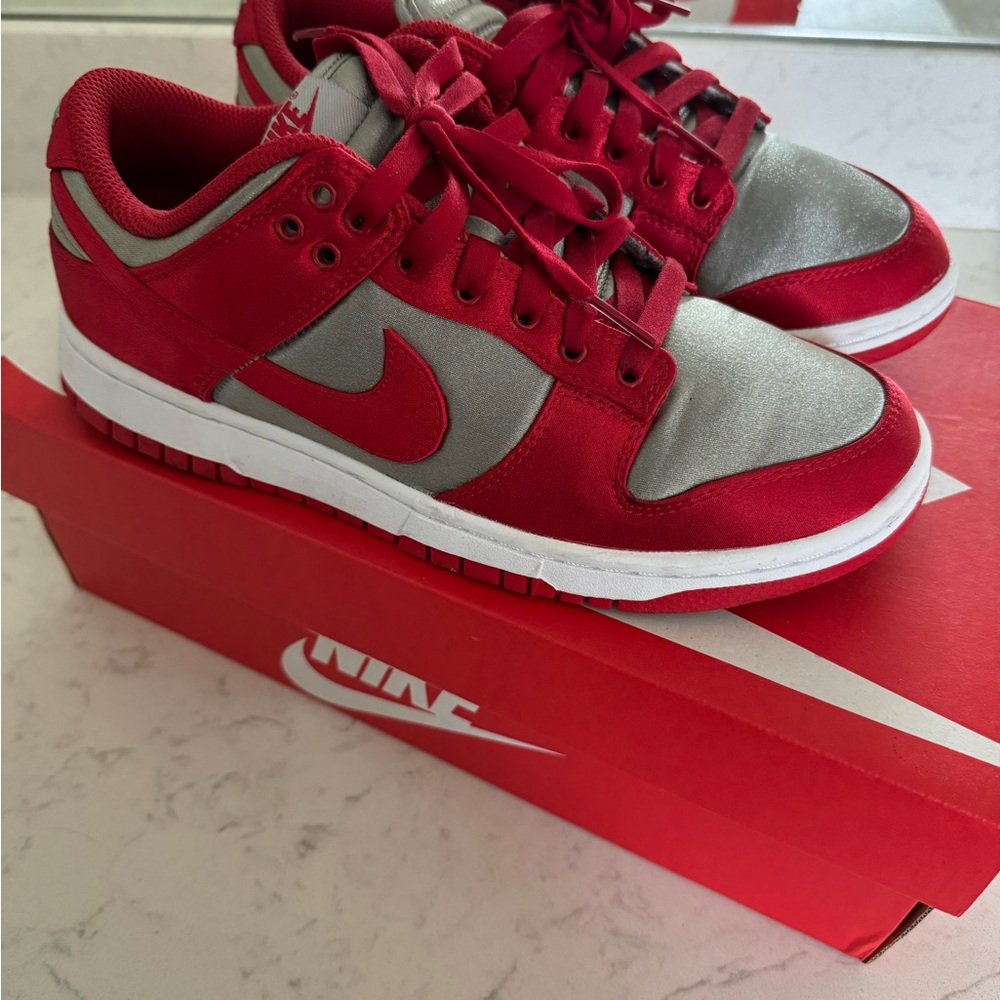 Nike Red and Silver Women’s Sneakers